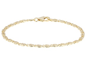 18k Yellow Gold Over Bronze Lumachina Bracelet