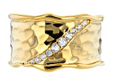 Moda Al Massimo®  Bella Luce® White Cubic Zirconia 18K Yellow Gold Over Bronze Wide Band Ring