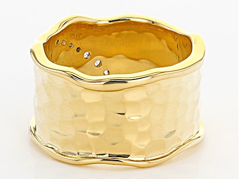 Moda Al Massimo®  Bella Luce® White Cubic Zirconia 18K Yellow Gold Over Bronze Wide Band Ring