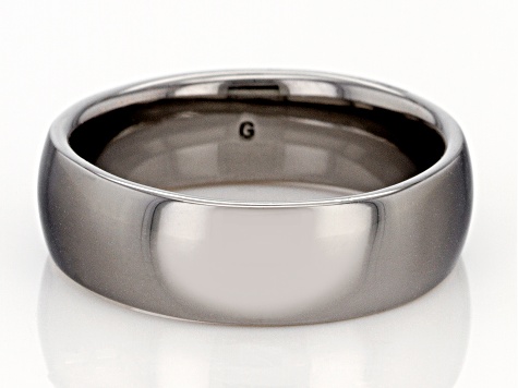 Moda Al Massimo® Gunmetal Rhodium Over Bronze Comfort Fit 6MM Band Ring
