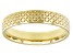 Moda Al Massimo® 18k Yellow Gold Over Bronze Comfort Fit 4MM Basket Designer Weave Band Ring