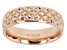 Moda Al Massimo® 18K Rose Gold Over Bronze Comfort Fit 6MM Designer Band Ring