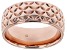 Moda Al Massimo® 18k Rose Gold Over Bronze Comfort Fit Designer Band Ring
