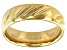 Moda Al Massimo® 18k Yellow Gold Over Bronze Comfort Fit Diamond Cut 6MM Band Ring