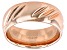 Moda Al Massimo® 18k Rose Gold Over Bronze Comfort Fit 8MM Diamond Cut Band Ring