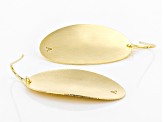 Moda Al Massimo™ 18K Yellow Gold Over Bronze Oval Textured Hammered Earrings
