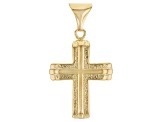 Moda Al Massimo™ 18K Yellow Gold Over Bronze Cross Pendant