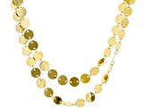 Moda Al Massimo ® 18k Yellow Gold Over Bronze Multi Row Necklace