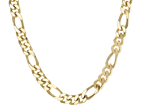 Moda Al Massimo™ 18K Yellow Gold Over Bronze 12MM Gauge Figaro 20" Necklace