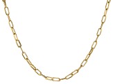 Moda Al Massimo™ 18K Yellow Gold Over Bronze Paperclip Chain 23 Inch Necklace