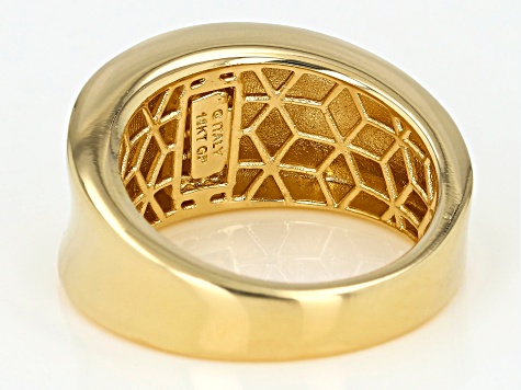 Moda Al Massimo™ 18K Yellow Gold Over Bronze Dome Band Ring - MA291 ...