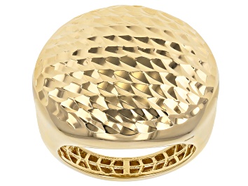 Picture of Moda Al Massimo™ 18K Yellow Gold Over Bronze Hammered Dome Ring