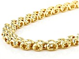Moda Al Massimo™ 18K Yellow Gold Over Bronze 9.25MM Panther Chain 18 Inch Necklace