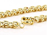 Moda Al Massimo™ 18K Yellow Gold Over Bronze 9.25MM Panther Chain 18 Inch Necklace