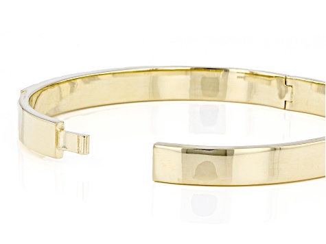 Satin Cuff Bracelet in 14k Italian Rose Gold (19 mm)