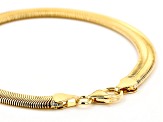 18K Yellow Gold Over Bronze Serpentine Chain