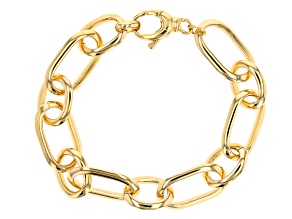 18k Yellow Gold Over Bronze Bracelet