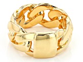 Moda Al Massimo® 18k Yellow Gold Over Bronze Mariner Link Ring