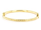 18k Yellow Gold Over Bronze Greek Key Bangle