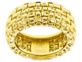 Moda Al Massimo® 18k Yellow Gold Over Bronze Basketweave Ring