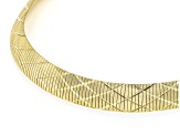 Moda Al Massimo® 18k Yellow Gold Over Bronze Reversible Omega Link 20 Inch Necklace