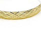 Moda Al Massimo® 18k Yellow Gold Over Bronze 8.3mm Omega Link Bracelet