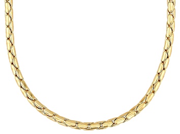 Picture of 18k Yellow Gold Over Bronze 3mm Cardano 24 Inch Chain