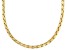 18k Yellow Gold Over Bronze 3mm Cardano 24 Inch Chain