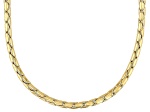 18k Yellow Gold Over Bronze 3mm Cardano 24 Inch Chain