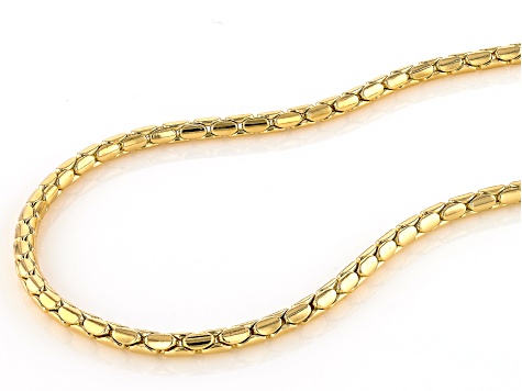 18k Yellow Gold Over Bronze 5.5mm Cardano 20 Inch Chain - MA610 | JTV