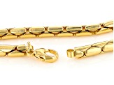 18k Yellow Gold Over Bronze 5.5mm Cardano 20 Inch Chain