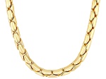 18k Yellow Gold Over Bronze 5.5mm Cardano 24 Inch Chain