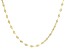 18k Yellow Gold Over Bronze 3.5mm Sunburst Mirror Link 22 Inch Chain