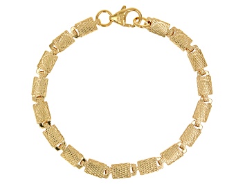 10k Yellow Gold 5mm Polished Fancy Byzantine Link Bracelet