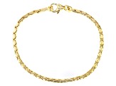 18k Yellow Gold Over Bronze Cardano Link Bracelet
