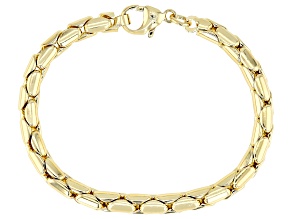 18k Yellow Gold Over Bronze Cardano Link Bracelet