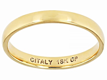 Picture of 18k Yellow Gold Over Bronze 2mm Stackable Band Ring