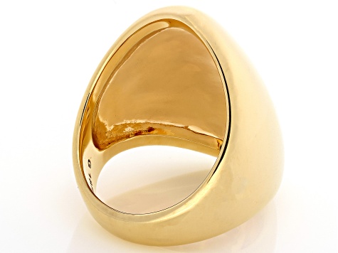 Moda Al Massimo™ 18K Yellow Gold Over Bronze Dome Ring