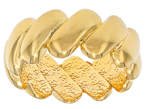 18k Yellow Gold Over Bronze San Marco Ring