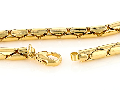 18k Yellow Gold Over Bronze 5.5mm Cardano 20