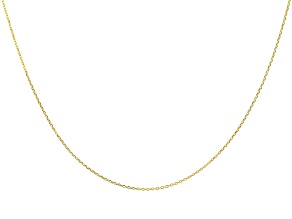 10K Yellow Gold Rolo Chain 20 Inch Necklace