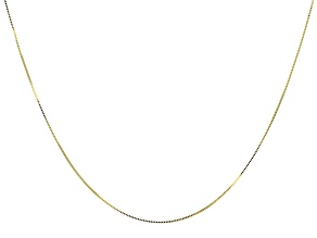 10K Yellow Gold Box Chain 20 Inch Necklace