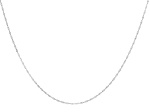 Platinum 1mm Singapore 18" Chain