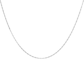 Platinum 1mm Singapore 20" Chain