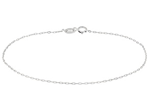 Stefano Oro Platinum 1mm Paperclip Bracelet