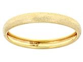 14k Yellow Gold Satin Finish Stackable Ring