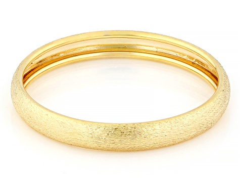 14k Yellow Gold Satin Finish Stackable Ring