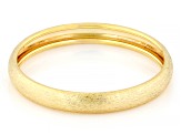 14k Yellow Gold Satin Finish Stackable Ring