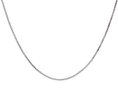 14k White Gold Oval Mirror Chain (2.20 mm) main image 0