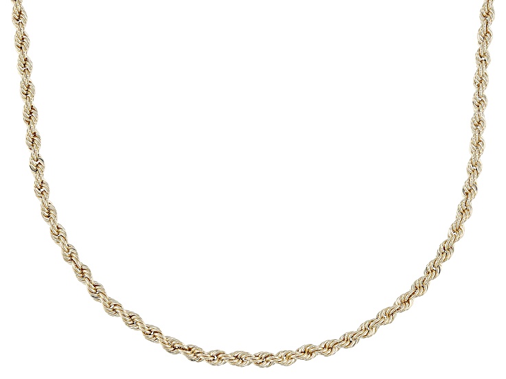 14k Yellow Gold 2.3mm Raffinato Rope 14" Necklace